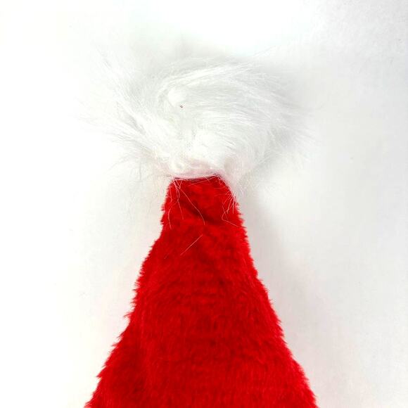 Red Christmas Santa Claus Hat With LED Colored Light Adult Large Size - Picture 7 of 10
